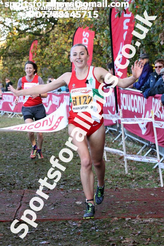 Senior womens National Cross Country Relay, Berry Hill Park, Mansfield. Photo:  David T. Hewitson/Sports for All Pics
